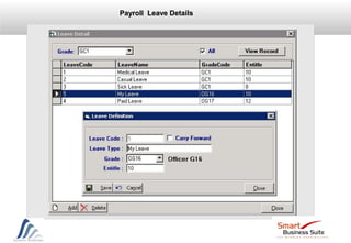 Payroll Leave DetailsPayroll Leave Details
 