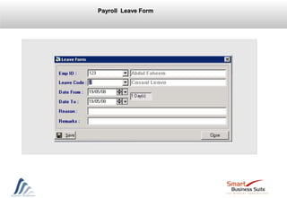 Payroll Leave FormPayroll Leave Form
 