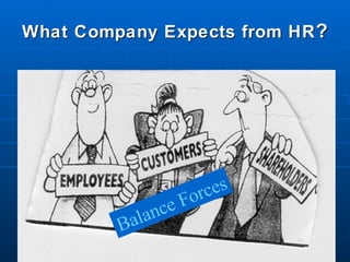 What Company Expects from HR ? Balance Forces 