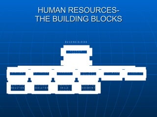 HUMAN RESOURCES- THE BUILDING BLOCKS 