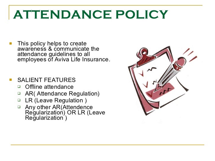 hr policies employee attendance policy template