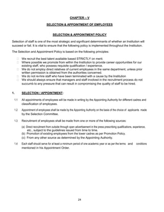 Hr policy hand book kcg | PDF