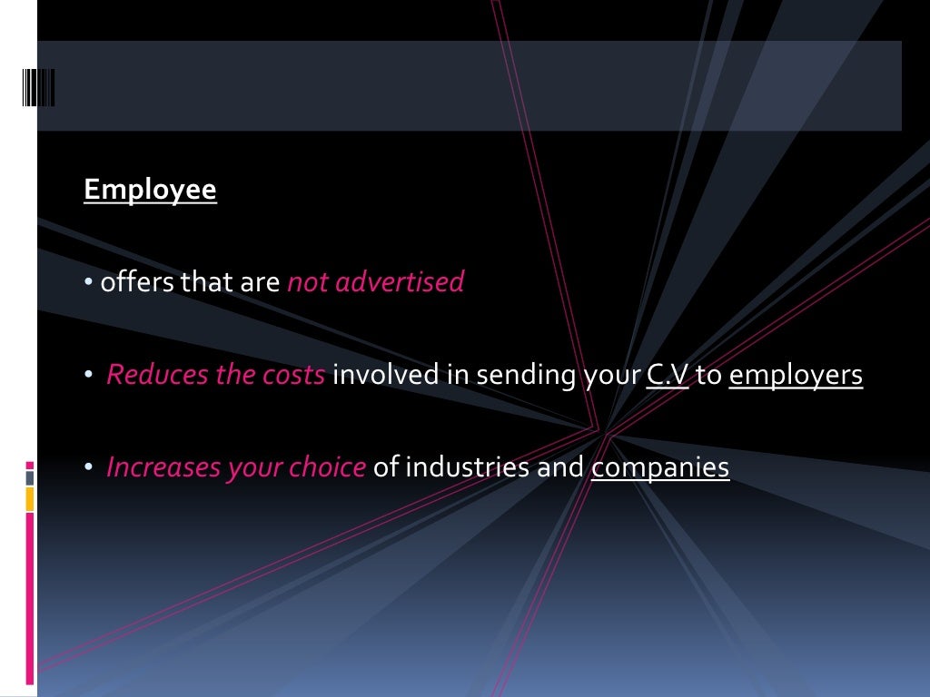 employment Agencies advantages and disadvantages