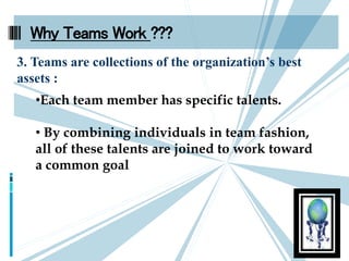 TEAM WORK ( HR TOPICS) | PPTX