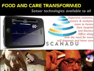 food  and  care  transformed
Sensor technologies available to all
 