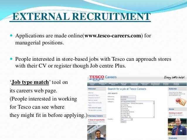 hr practices of tesco tesco job description