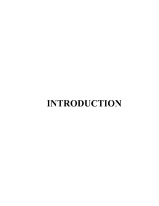 INTRODUCTION
 