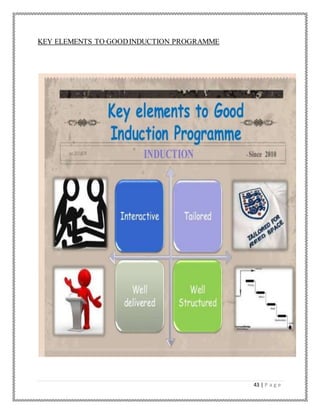 43 | P a g e
KEY ELEMENTS TO GOODINDUCTION PROGRAMME
 