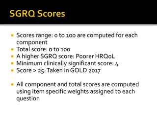 Sgrq Example Question Health Related Quality of Life (HRQoL) in pulmonary medicine | PPTX