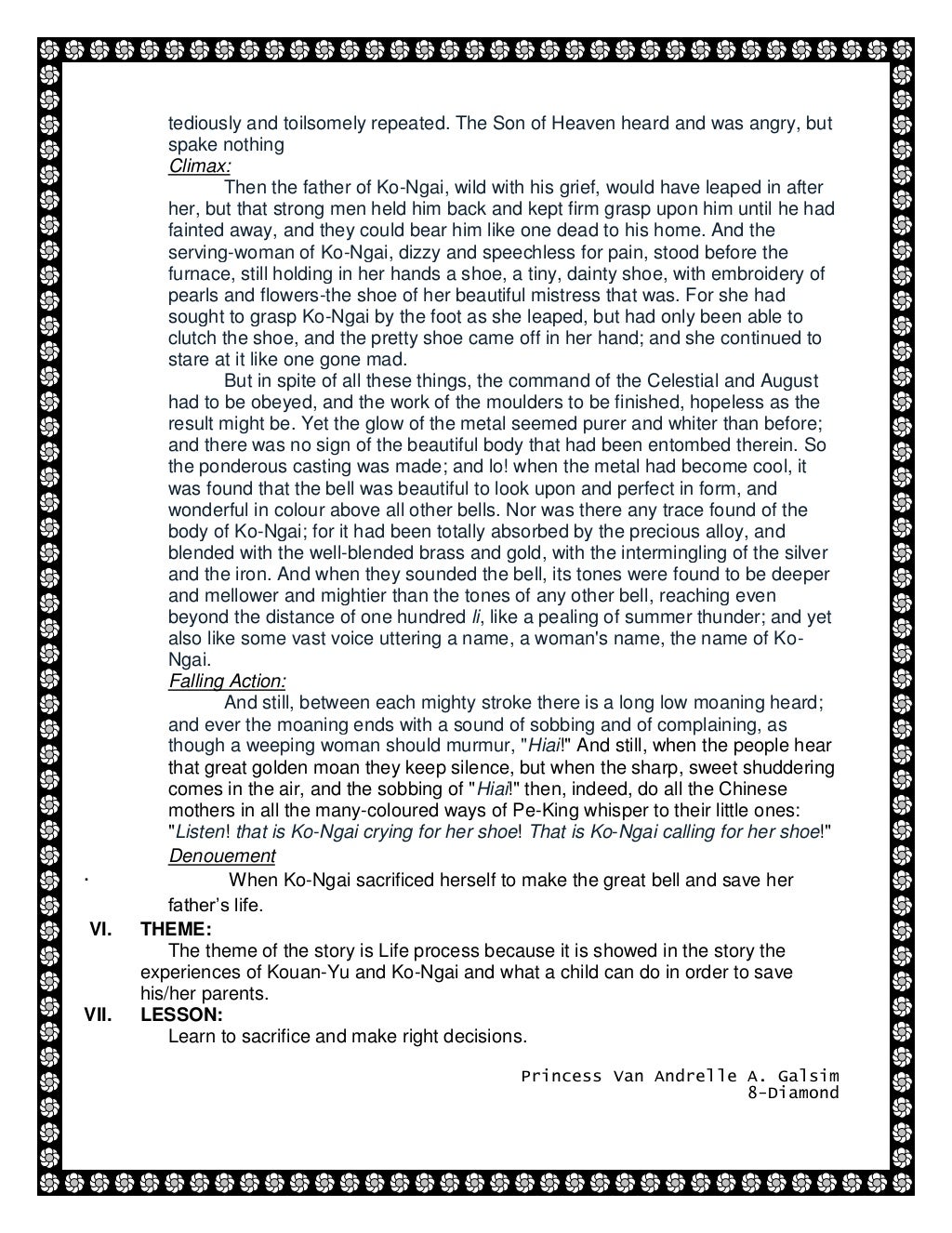 Home Reading Report (Soul of the Great Bell)