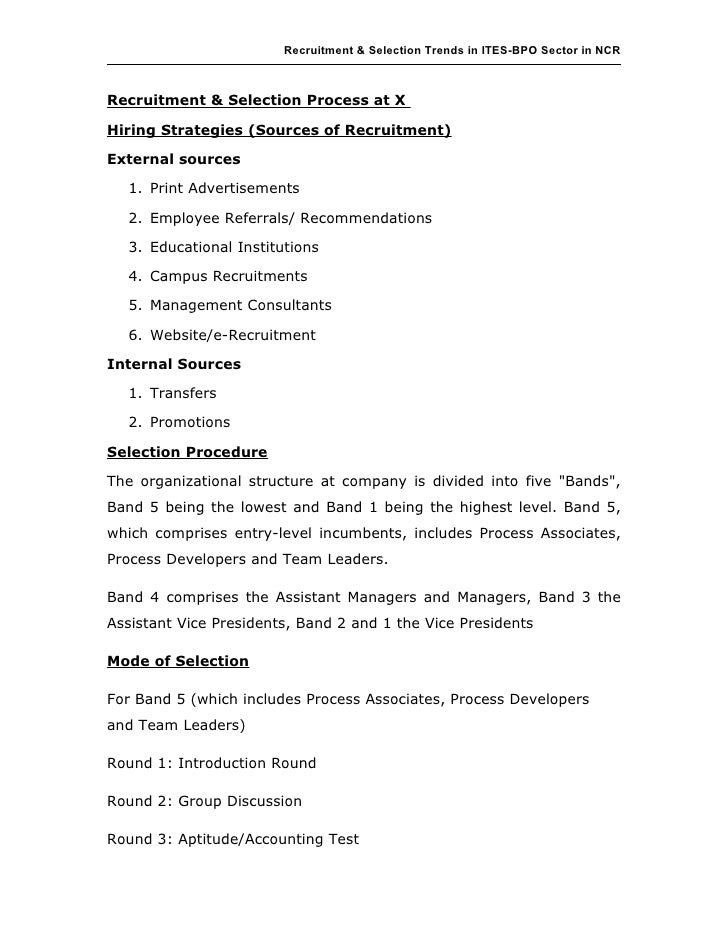 recruitment and selection strategies recommendations