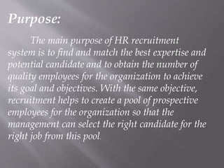 Recruitment Specialist Job Description