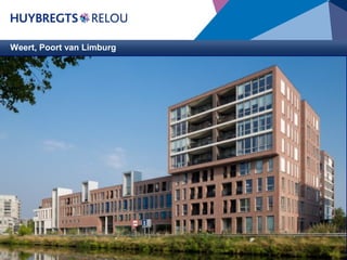 Weert, Poort van Limburg

Opdrachtgever : Hoogveld BV te Maastricht
Architect

: Arn. Meijs Architecten bv te Maastricht

Bouwdirectie &
Toezicht
: Mjb Groep BV
BVO

: Circa 21.384 m²

Aanneemsom

: € 15.741.800,00

Start bouw

: Juni 2010

Oplevering

: Medio maart 2012

De Poort van Limburg. Bouw van een ondergrondse (1-laagse)
parkeergarage met circa 136 parkeerplaatsen voor zowel de in het
gebouw opgenomen functies alsmede voor openbaar gebruik.
Het project is gelegen aan de Zuid Willemsvaart en is een echte
eyecatcher bij het binnenkomen van het centrum in Weert.
Het gebouw huisvest de onderstaande functies:

 