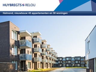 Helmond, nieuwbouw 45 appartementen en 30 woningen

Opdrachtgever : Stichting Woonpartners Helmond
Architect

: Magis en van den Berg architecten te Helmond

Bouwdirectie &
toezicht
: CBB
BVO

: 10.088 m²

Aanneemsom

: € 7.962.000,00

Start bouw

: Januari 2011

Oplevering

: Juni 2012

Nieuwbouw van 45 appartementen en 30 woningen in de omgeving
van de Tamboerijnstraat en de Harmoniestraat te Helmond.
Twaalf ruime parkrandwoningen (negen koop en drie huur) aan een
prachtig park. Zes eengezinswoningen, bestemd voor verhuur. Ook
de starters krijgen de gelegenheid om een van de twaalf starterswoningen te kopen.
Na oplevering zijn de 45 appartementen aan De Zorgboog Bakel verhuurd voor bewoners die in een verzorgingshuis woonden. Om via De Zorgboog in
aanmerking te komen voor een appartement was een indicatie van het Centrum Indicatiestelling Zorg (CIZ) noodzakelijk.
Om de rust in het straatbeeld te bewaren is er bij de 12 parkrandwoningen parkeergelegenheid op eigen terrein. Bij het appartementencomplex voor de
Zorgboog een parkeerterrein.

 