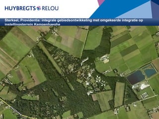 Sterksel, Providentia: integrale gebiedsontwikkeling met omgekeerde integratie op
instellingsterrein Kempenhaeghe

Opdrachtgever : Ontwikkelcombinatie AM / CRA Vastgoed BV
Architect

: Satijnplus architecten

Bouwdirectie &
toezicht
: CRA Vastgoed BV te Eindhoven
BVO

: Nader te bepalen

Aanneemsom

: € 20 miljoen

Start bouw

: Medio 2013

Oplevering

: Vanaf 2014 (gefaseerd)

Providentia als nieuw dorp waarin de huidige bewoners met hun
nieuwe buren en buurtgenoten ‘gewoon' wonen.
Het project, dat in drie deelplannen zal worden uitgevoerd, bestaat
uit zorgwoningen en -voorzieningen voor 176 cliënten van Stichting
Kempenhaeghe, 180 marktwoningen, renovatie van het bestaande
klooster en aanleg van nieuwe infrastructuur.
Voor de cliënten van Stichting Kempenhaeghe zal nieuwbouw gerealiseerd gaan worden. Totaal zes clusters verdeeld over twee bouwlagen. Zodra dit
gereed is, worden de bewoners overgeplaatst naar de nieuwbouw en zullen de huidige paviljoens verdwijnen. Daarnaast wordt een groot gedeelte van het
gebied ingevuld door marktwoningen. Dit zijn marktwoningen (vrije verkoop) in diverse prijscategorieën: vrije kavels, appartementen, patiobungalows,
rijwoningen, vrijstaande en twee-onder-een-kap woningen. Deze worden per deelgebied gebouwd. Omgekeerde integratie is het sleutelwoord.
Het ombouwen van het bestaande instellingsterrein naar een nieuw dorp vraagt om een nauwgezette planning. Het streven is dat de huidige cliënten maar
één keer hoeven te verhuizen. De cliënten van het gebied willen ‘onder de mensen zijn' en midden in de maatschappij staan. Providentia wordt een
woongebied niet alleen voor ouderen die de regie over hun leven kwijt zijn of maximale zorgbehoefte hebben, maar ook andere doelgroepen moeten hun
plek hier kunnen vinden. Kortom: ruimschootse differentiatie in woonvormen.

 