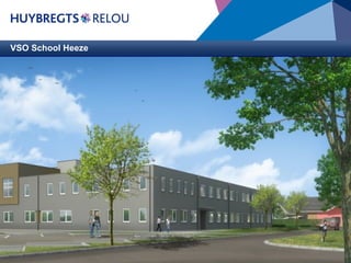 VSO School Heeze

Opdrachtgever : Kempenhaeghe / Berkenschutse
Architect

: Versleeuwen

Bouwdirectie &
toezicht
:
BVO

: Circa 3.100 m 2

Aanneemsom

: € 2.459.900,00

Start bouw

: Juli 2013

Oplevering

: Januari 2014

De school voor Voortgezet Speciaal Onderwijs is een uitbreiding
van de bestaande school “de Berkenschutse”. Zodra de uitbreiding
gereed is verhuizen de leerlingen, die momenteel in units op een
andere locatie onderwijs volgen, naar deze nieuwbouw zodat
nagenoeg alle leerlingen op dezelfde locatie gehuisvest zijn. De
nieuwbouw is voor de bovenbouw van de school.
Het gebouw is flexibel uitgevoerd. Dit houdt in dat het gebouw of de gebruikte materialen over een x aantal jaren kan worden herbestemd en ingezet
voor andere doeleinden naar wens van de opdrachtgever.
De afwerking en kleurstellingen van het gebouw worden samen met de opdrachtgever goed en nauwkeurig afgestemd. Tevens zijn er diverse momenten
tijdens de bouw waarbij medewerkers en leerlingen van de school worden betrokken zodat het “hun” school wordt.

 