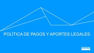 POLÍTICA DE PAGOS Y APORTES LEGALES
1
 