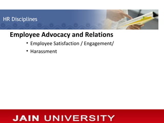 Employee Advocacy and Relations
    • Employee Satisfaction / Engagement/
    • Harassment
 