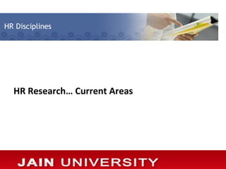 HR Research… Current Areas
 