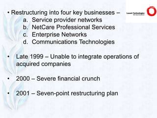 HR restructuring at Lucent Technologies | PPTX