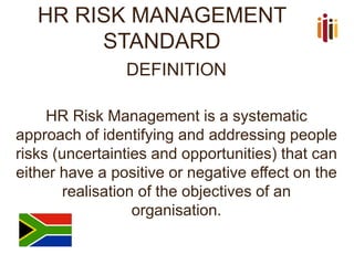 The National Standard on HR Risk Management | PDF