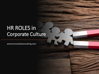 HR ROLES in
Corporate Culture
www.humanikaconsulting.com
 