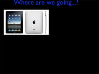 Where are we going...?
 