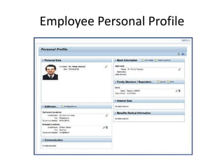 Employee Personal Profile
 