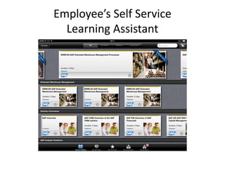 Employee’s Self Service
Learning Assistant
 