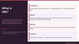 Hepatorenal Syndrome Guideline, management | PPTX