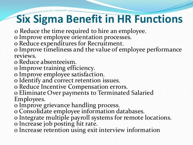 six sigma process
