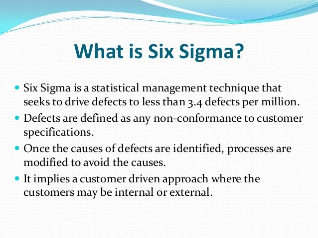six sigma process
