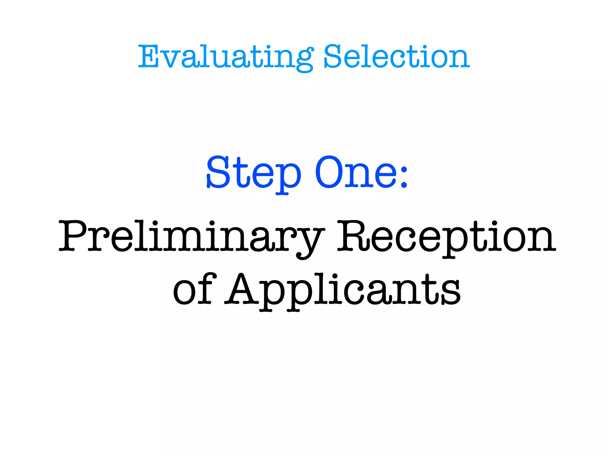 - Situational Interview 