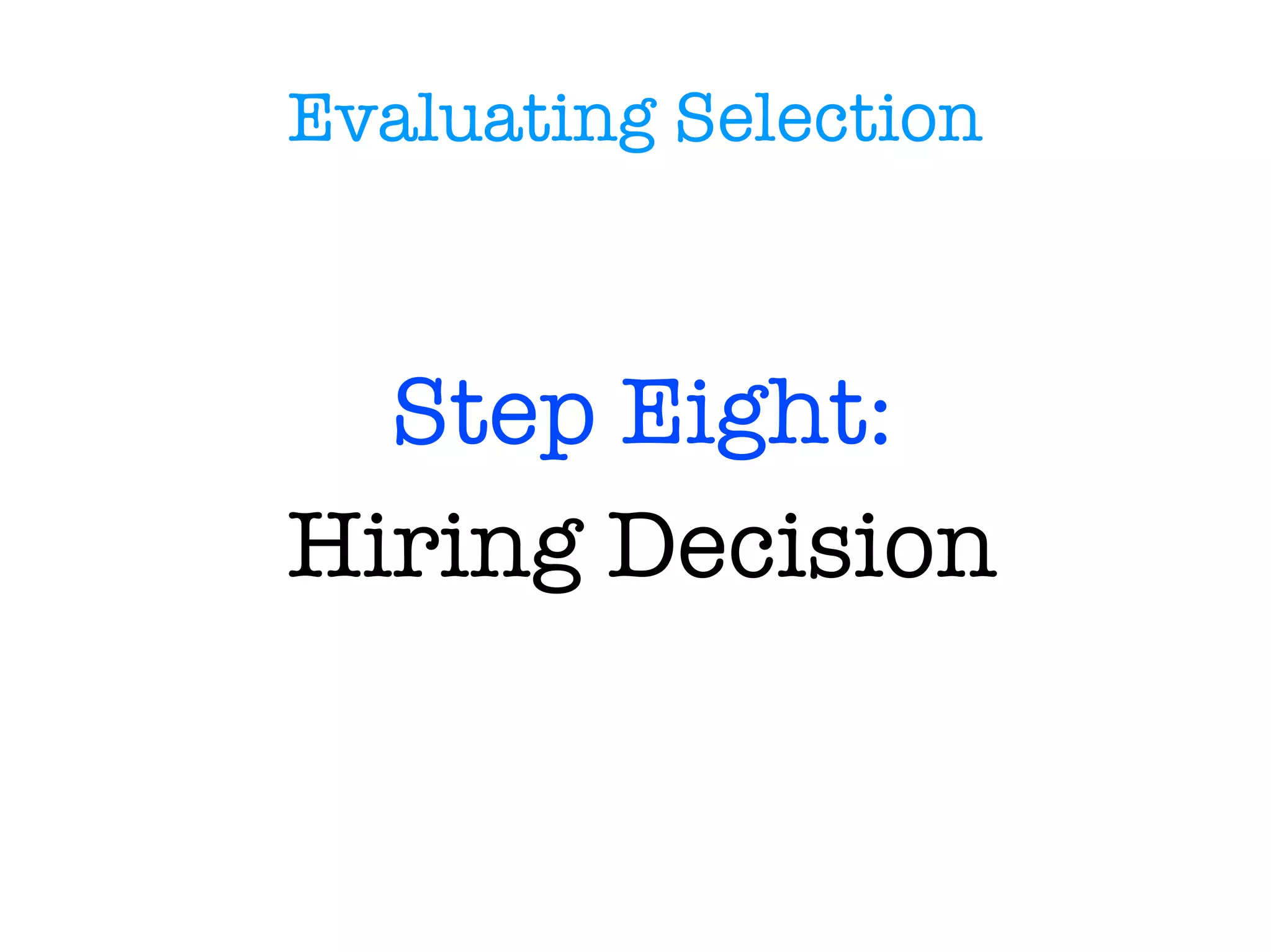 Interview Errors TYPE TWO:  Interviewer Errors 