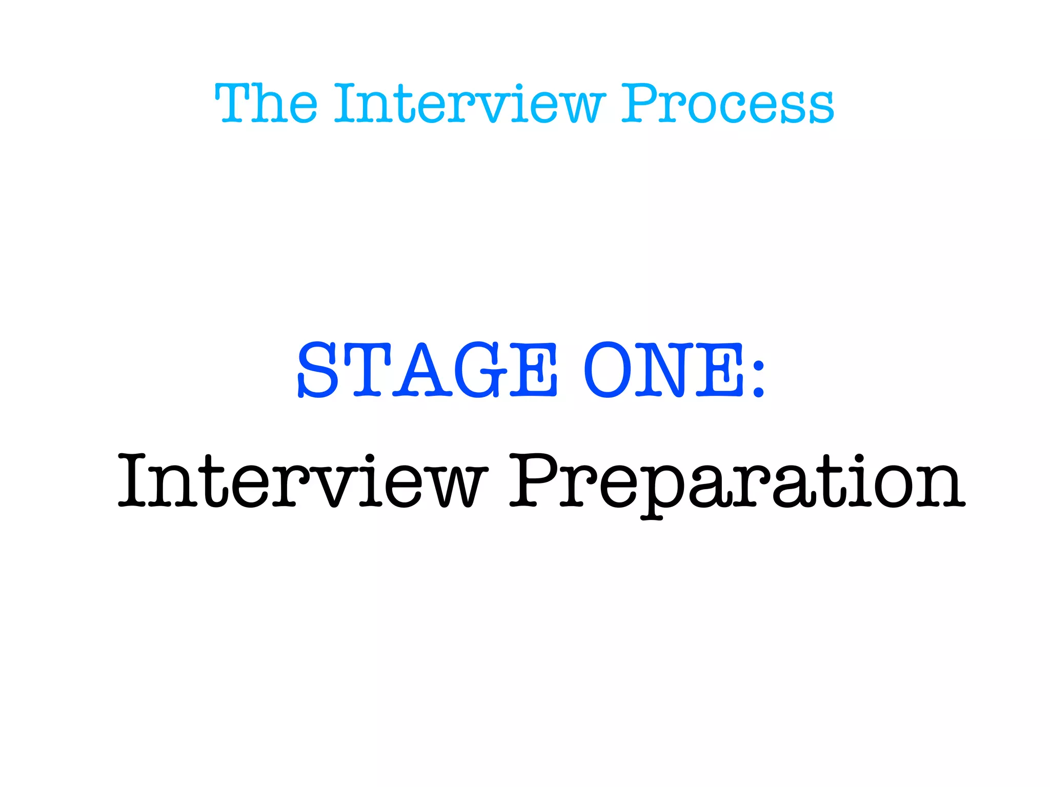 Types of interviews (6 types) 