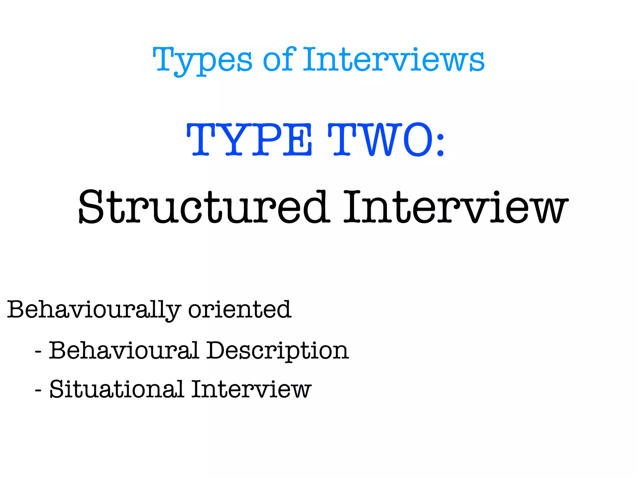 Why are interviews used for employee selection? Allows for personal impression 