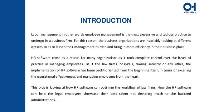 HR Software for Law Firms