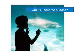 what’s under the surface? !
 