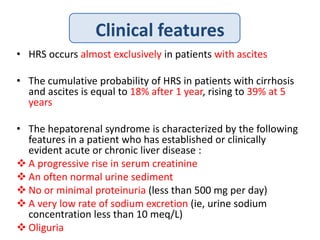 hepatorenal syndrome | PPTX