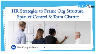 HR Strategies to Frame Org Structure,
Span of Control &Team Charter
Your Company Name
 