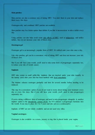 HORMONE REPLACEMENT THERAPY | DOCX