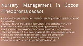 Comprehensive Guide To Cocoa Cultivation And Management Practices PDF Comprehensive Guide To Cocoa Cultivation And Management Practices PDF