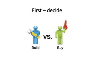 First – decide
 