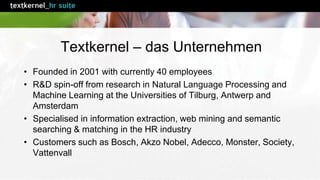 Textkernel - Semantic Recruiting Technology | PPTX