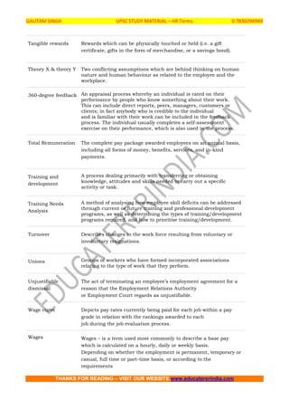 Hr terminology - 1 | PDF | Resume Writing and Advice | Job Search