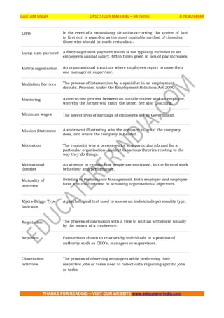 Hr terminology - 1 | PDF | Resume Writing and Advice | Job Search
