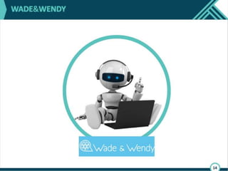 Lastly, and something I find very exciting, as AI
enters the field, I believe we will truly see
matching happen at scale.
Look at Wade&Wendy. Wade is a chatbot that
lives inside all of your messaging apps. Wade
grows with you throughout your career--your
always-present adviser--opening your eyes to
new professional opportunities. Wade will ask
you questions each day, about your weekend,
your day at work, your colleagues and over
time wade will get to know you better than
any online profile or resume could. Wendy is
the hiring manager's best friend. She lives
inside a company, personifies its essence, and
intelligently vets and delivers candidates which
uniquely complement its mission and culture.
How cool is that!?
 