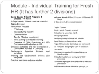 Hr training module | PPT
