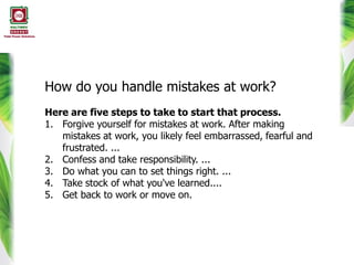 Training on Learning from Mistakes | PPTX