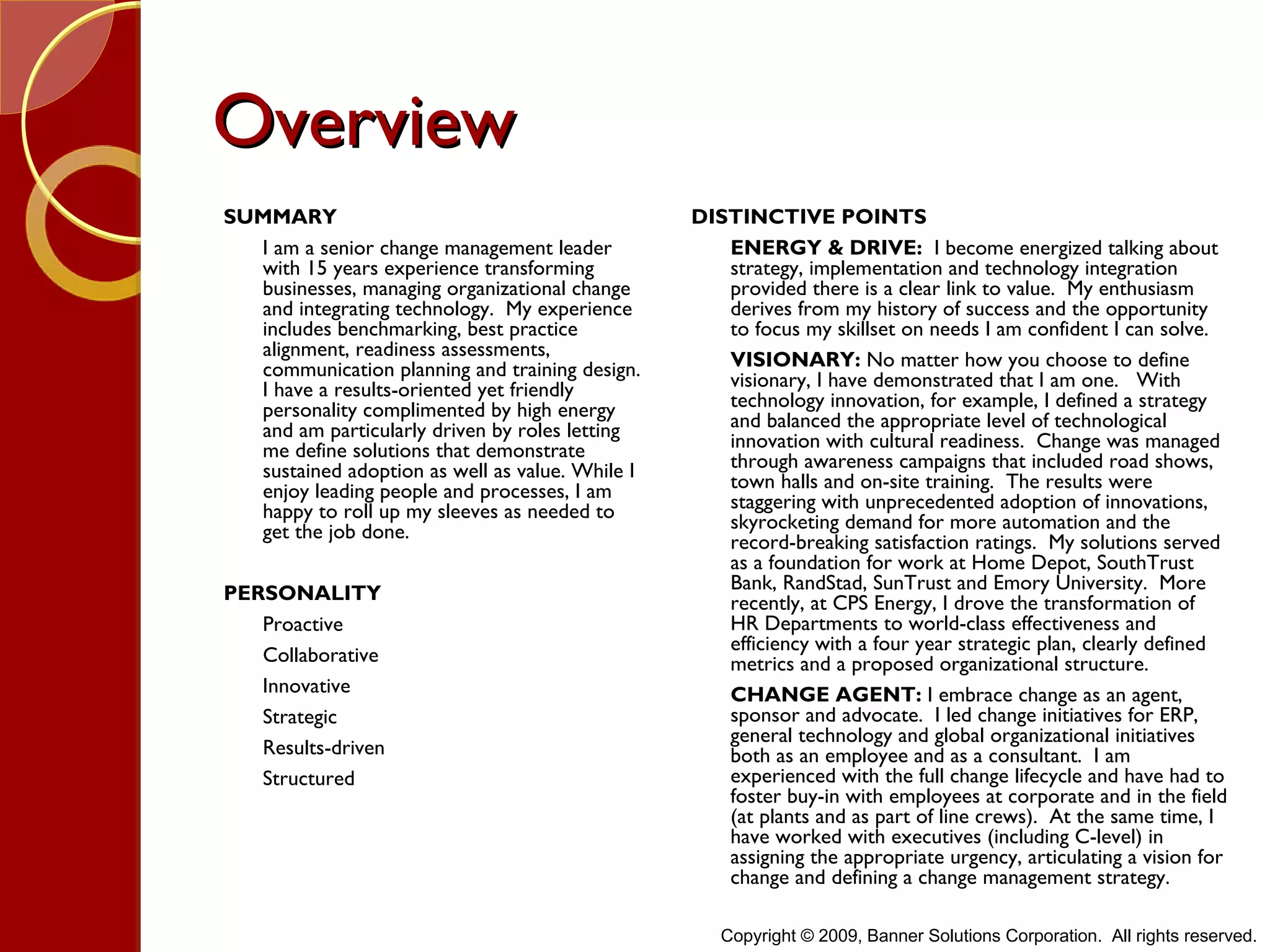 Hr Transformation Overview